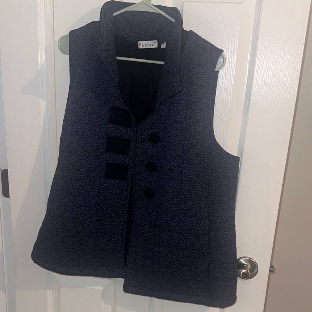 Habitat Dark Blue Vest with Black Details